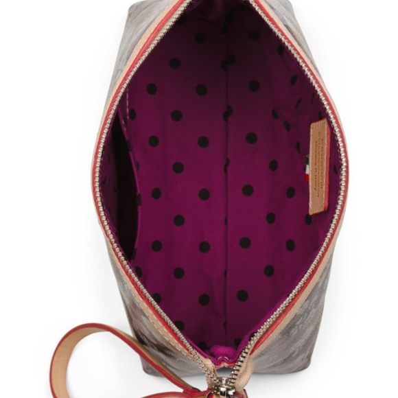 CAVALCANTI Collection Leather Beauty Case Wristlet - Picture 3 of 4